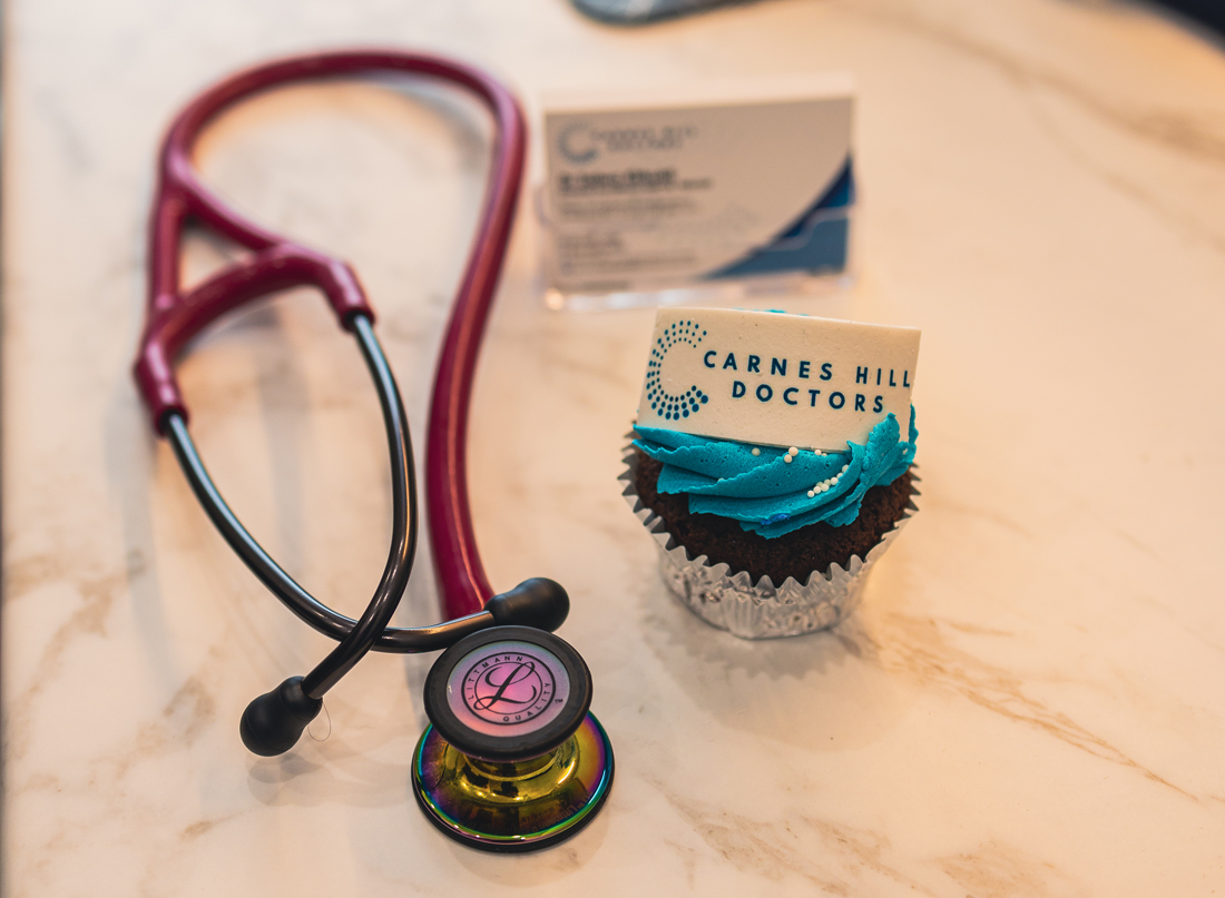 Reception and waiting area at CarnesHill Doctors